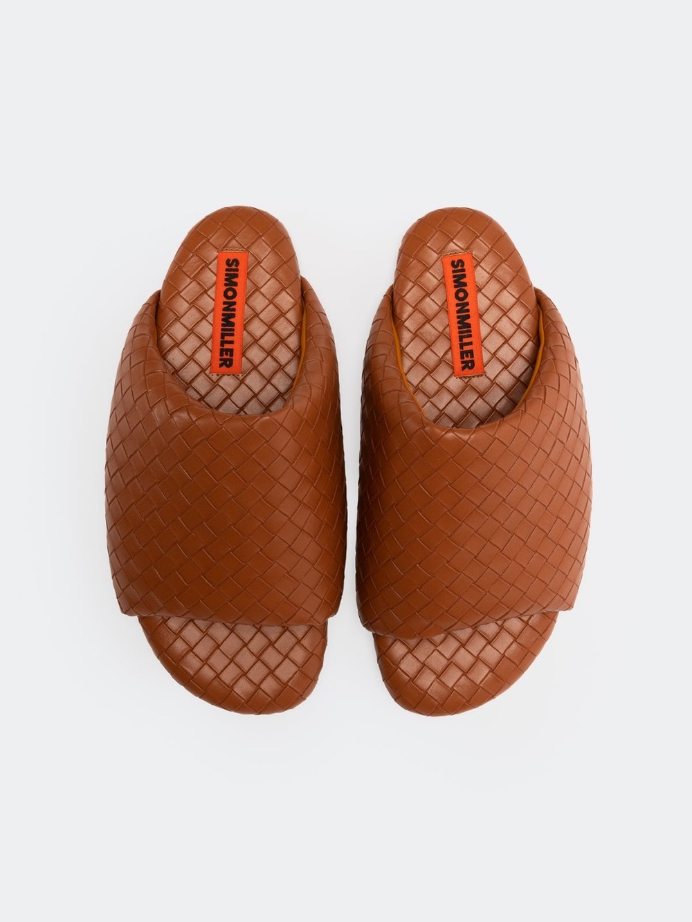 SIMON MILLER WOVEN BUBBLE SLIDE SANDALS
- CHESTNUT